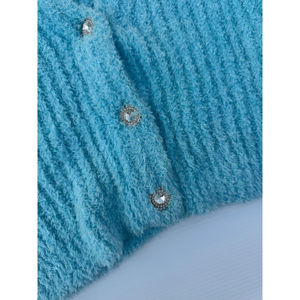 Show Me Your Mumu Clemmie Cardigan Blue Women’s Large Pastel Dopamine Dressing - Picture 13 of 16